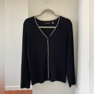 Basic Black Cardigan, size M